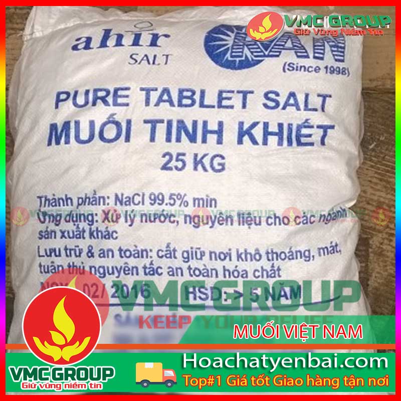 MUỐI VIỆT NAM MUỐI VIỆT NAM bao 25kg dạng hạt mịn