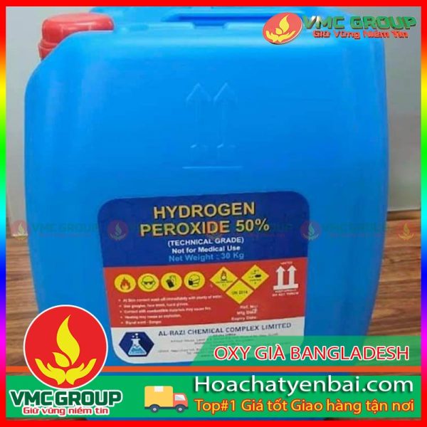 OXY GIÀ 50% – H2O2 – CAN 30KG – BANGLADESH